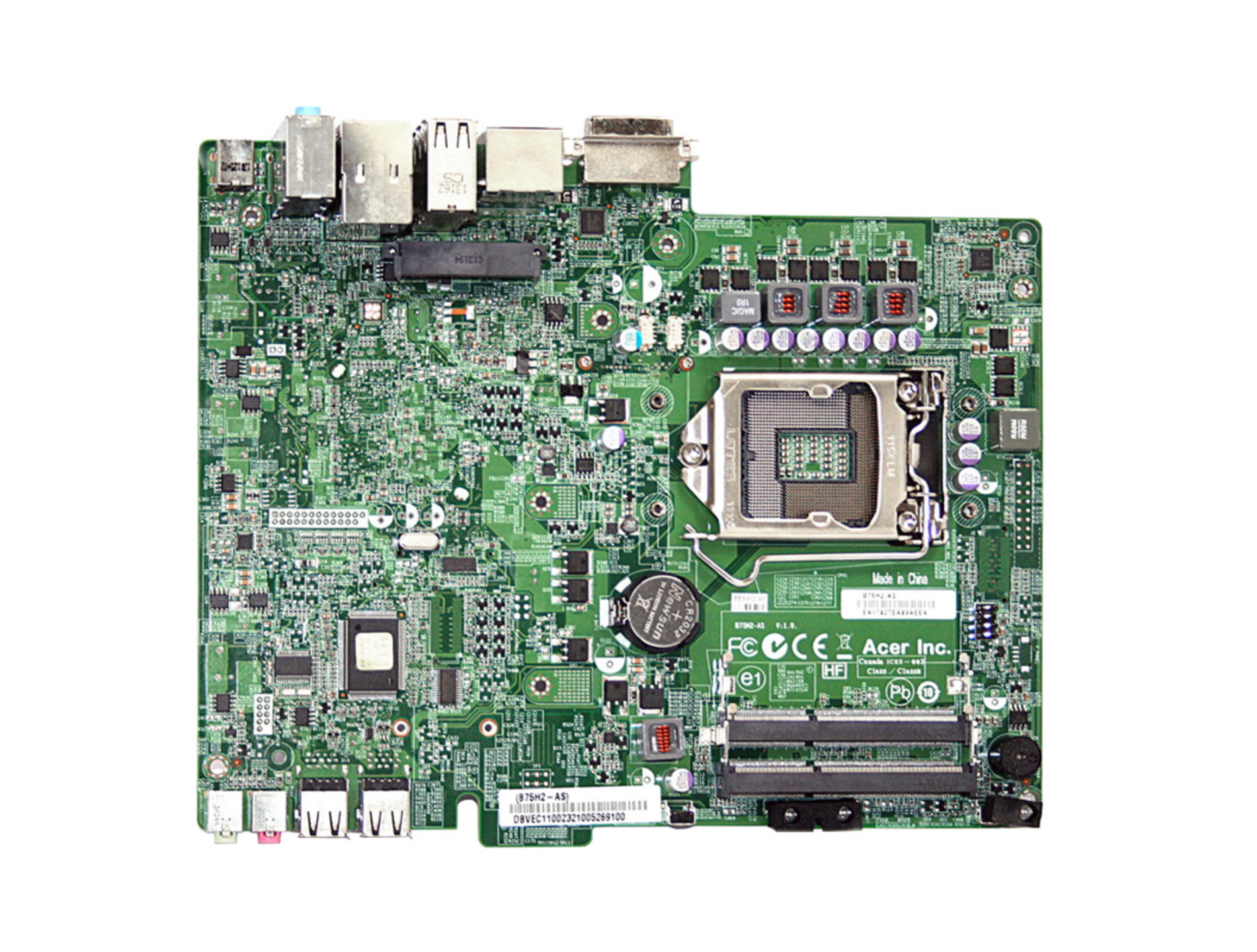 MB S1155 ACER AVSN DDR3 SATA B75H2-AS