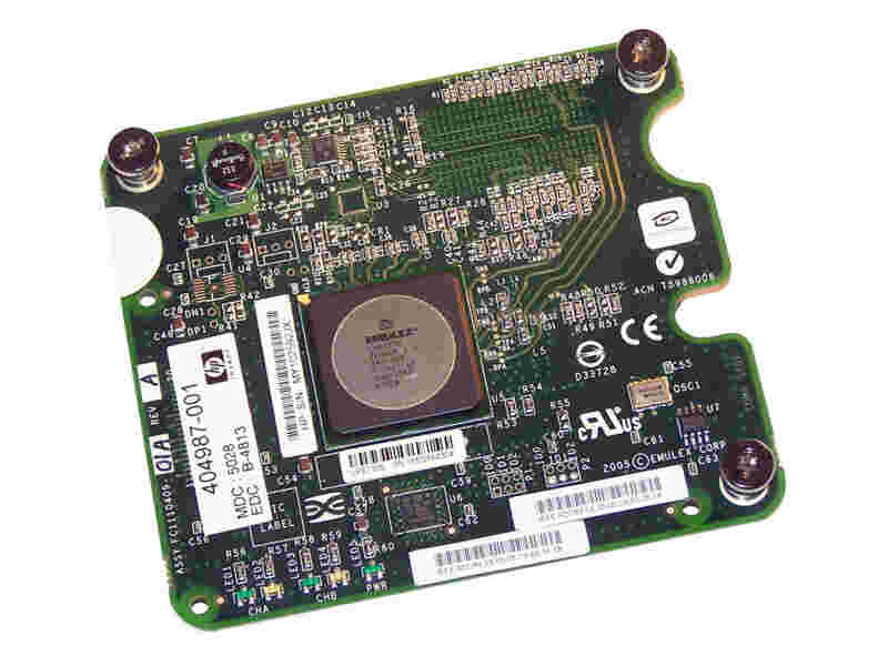 BLADE HBA FC HP EMULEX LPE1105 DUAL PORT 4GB MEZZANINE CARD