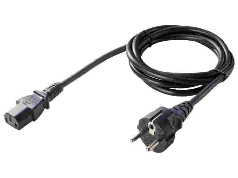 ΚΑΛΩΔΙΟ ΤΡΟΦΟΔΟΣΙΑΣ SCHUKO ΣΕ C13 ΜΑΥΡΟ NEW