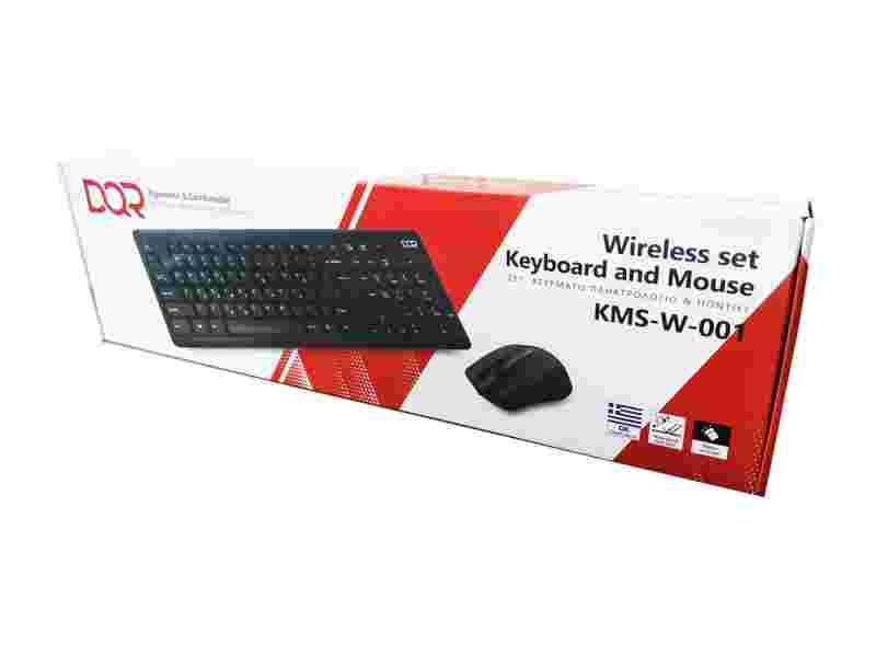 KEYBOARD-MOUSE DQR WIRELESS BLACK EN-GR NEW