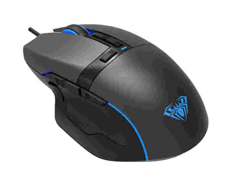 MOUSE AULA F808 RGB WIRED USB BLACK NEW