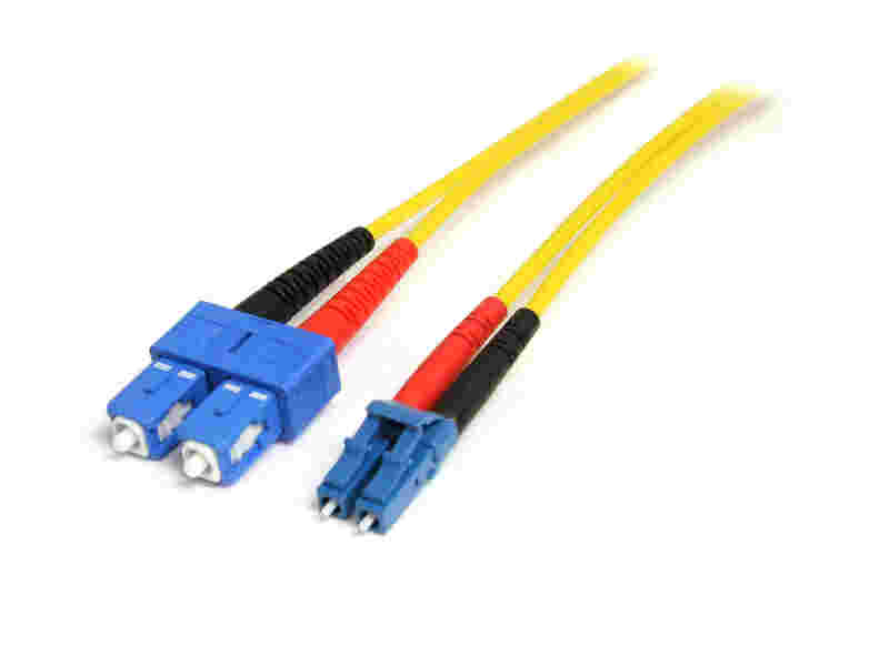 FIBER OPTICAL PATCH CORD LC-SC SINGLE MODE 10M 9/125 DUPLEX