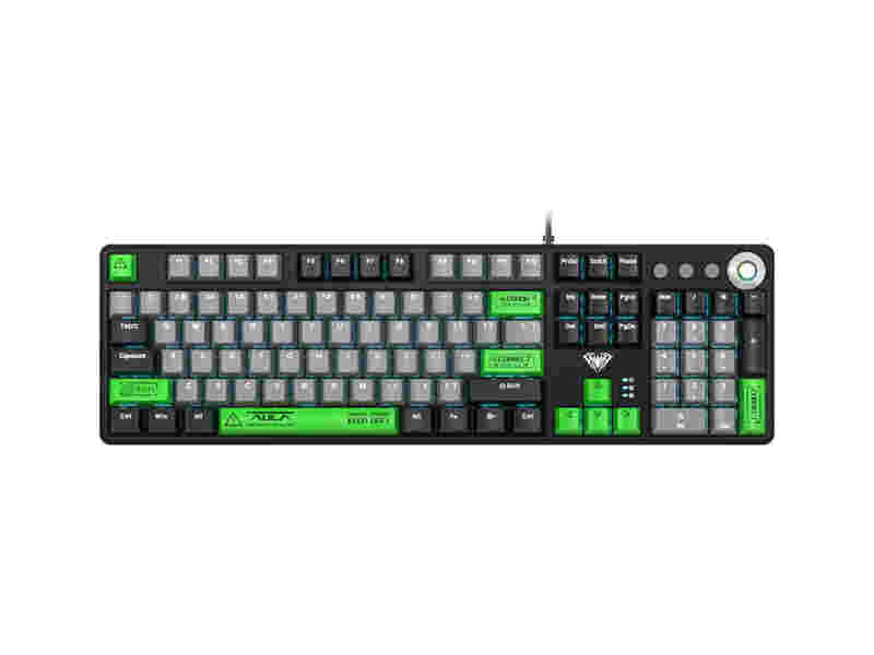 KEYBOARD AULA F2088 PRO MECHANICAL BLACK USB TYPEC US-GR NEW