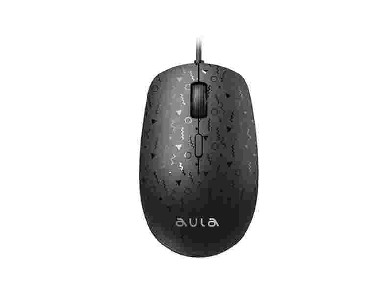MOUSE AULA AM106 WIRED BLACK NEW