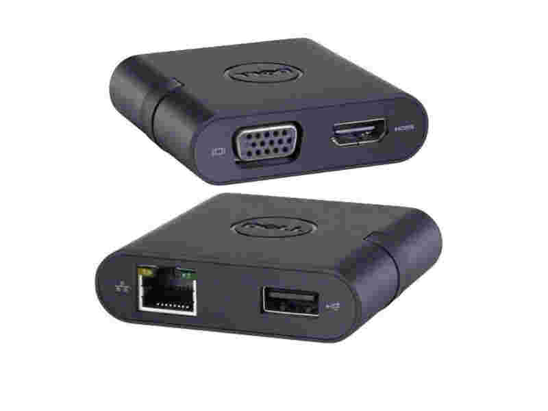 ADAPTER DELL USB-C TO HDMI/VGA/USB3/ RJ45 NEW
