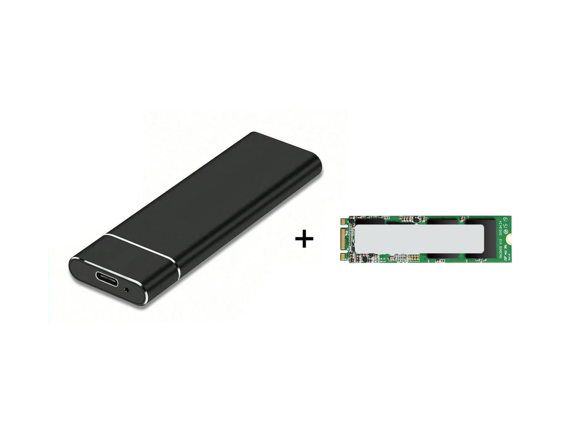 EXTERNAL CASE WITH SSD 1TB M2 SATA 3 NEW