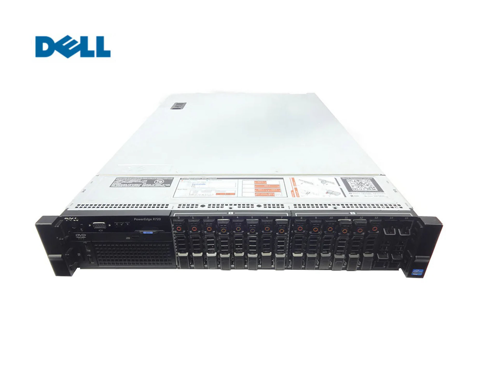 SERVER DELL R720 16SFF 2xE5-2680v2/16x8GB/H310m-nCnB