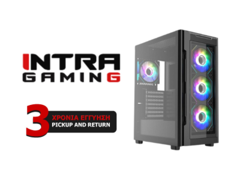 INTRA PC AMD GAMING FREE, AMD RYZEN 7 5700X, 16GB DDR4 3200MHz, NVIDIA VGA RTX 5060 8GB, 1TB SSD M.2 NVMe, LAN GB, MIDI TOWER, 650W PSU, NO_OS, 3YW.
