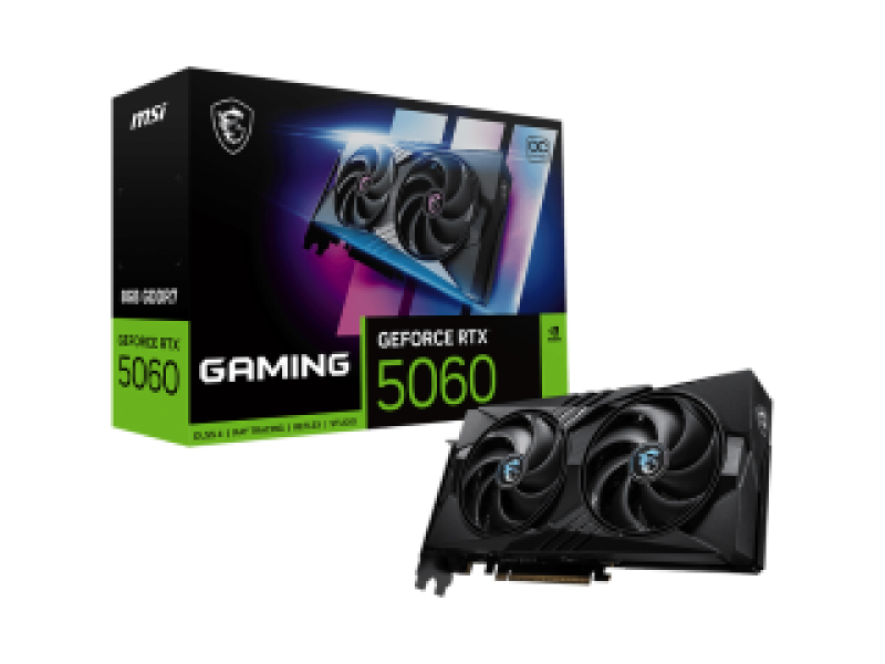 MSI VGA PCI-E NVIDIA GF RTX 5060 8G GAMING OC, 8GB/128BIT, GDDR7, HDMI/3xDP, DUAL FAN, 2 SLOT FANSINK, 3YW.