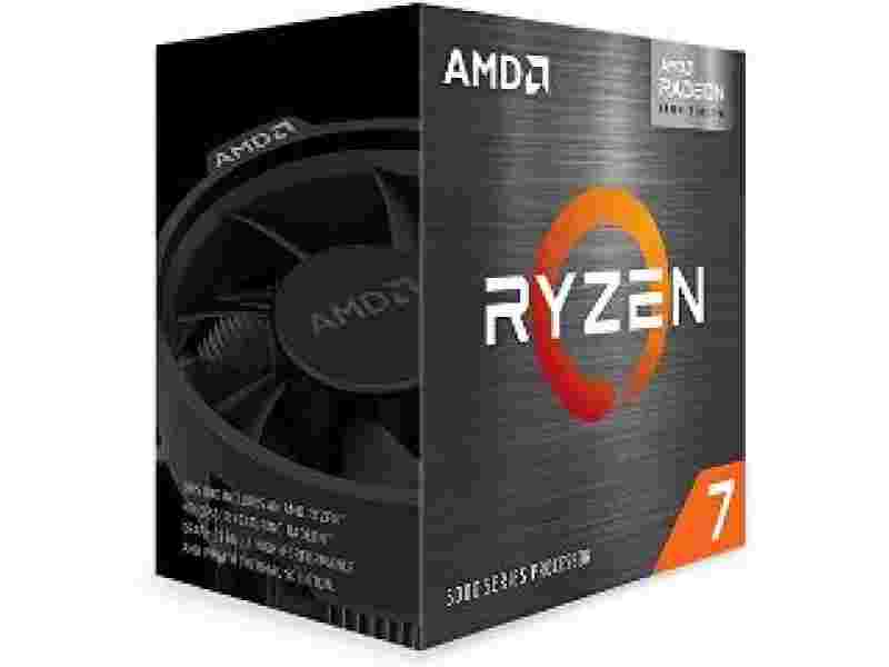 AMD CPU RYZEN 7 5700G, 8C/16T, 3.8-4.6GHz, CACHE 4MB L2+16MB L3, SOCKET AM4, GPU, BOX, FAN, 3YW.