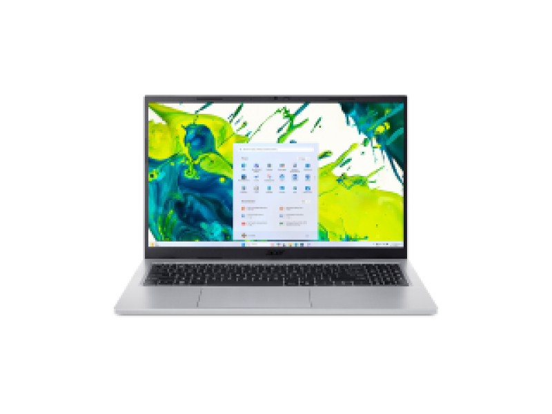 ACER NB ASPIRE GO 15 AG15-72P-73MP, 15.6" IPS FHD 1920x1080, INTEL CPU CORE 7 150U, 16GB RAM, SSD 512GB M.2 NVME, INTEL UHD GRAPHICS, WIN11 HOME, PURE SILVER, 2YW/ 1YW for international travelers.