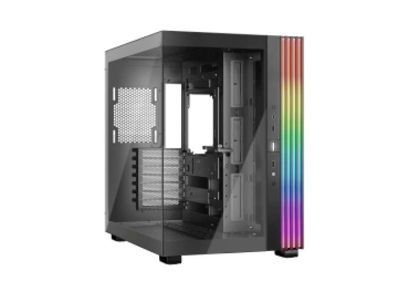 BEQUIET PC CHASSIS LIGHT BASE 600 DX BLACK BGW65, MIDI TOWER ATX, ARGB LIGHTING, W/O PSU, W/O FAN, 3YW.