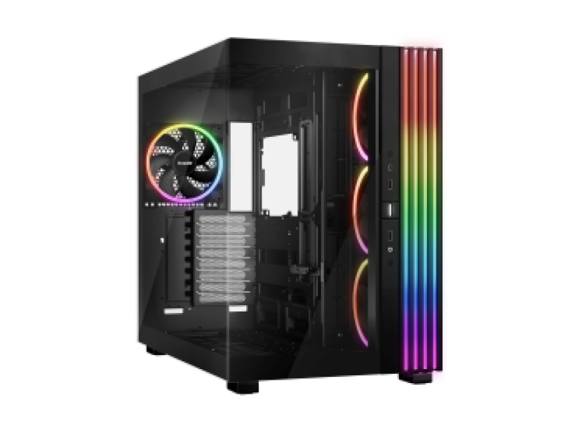 BEQUIET PC CHASSIS LIGHT BASE 900 FX BLACK BGW71, FULL TOWER ATX, ARGB LIGHTING, W/O PSU, Side: 3x Light Wings Reversed 140mm PWM, Rear: 1x Light Wings 140mm PWM, 3YW.