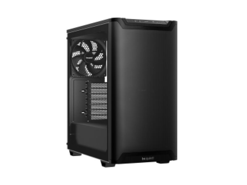 BEQUIET PC CHASSIS PURE BASE 501 AIRFLOW WINDOW BLACK BGW74, MIDI TOWER ATX, W/O PSU, Front: 1x Pure Wings 3 140mm PWM, Rear: 1x Pure Wings 3 140mm PWM, 3YW.