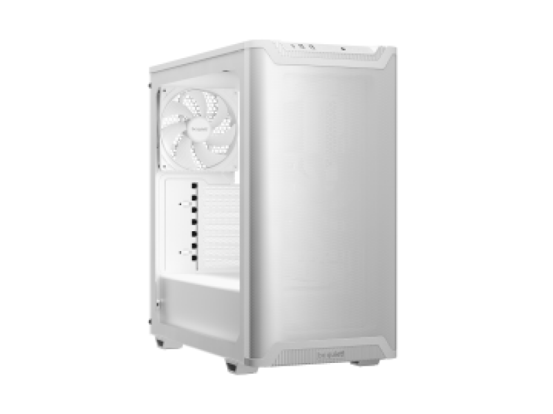 BEQUIET PC CHASSIS PURE BASE 501 AIRFLOW WINDOW WHITE BGW75, MIDI TOWER ATX, W/O PSU, Front: 1x Pure Wings 3 140mm PWM White, Rear: 1x Pure Wings 3 140mm PWM White, 3YW.