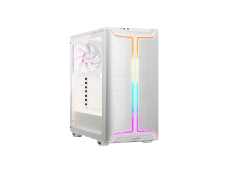 BEQUIET PC CHASSIS PURE BASE 501 DX WHITE BGW77, MIDI TOWER ATX, ARGB LIGHTING, W/O PSU, Top: 1x Pure Wings 3 140mm PWM White, Front: 1x Pure Wings 3 140mm PWM White, Rear: 1x Pure Wings 3 140mm PWM White, 3YW.