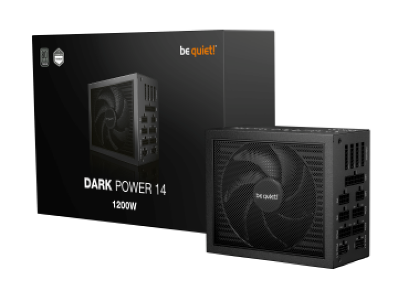 BEQUIET PSU DARK POWER 14 1200W BP021EU, TITANIUM CERTIFIED, MODULAR CABLES, 135MM FAN, 10YW.