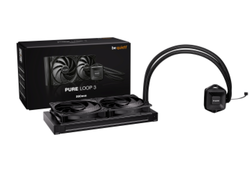BEQUIET CPU HYDRO COOLER PURE LOOP 3 280MM BW028EU, INTEL SOCKET LGA 1851/1700/1200/1150/1151/1155, AMD AM4/AM5, 2x140MM FAN PURE WINGS 3 PWM HIGH-SPEED, BLACK, 3YW.