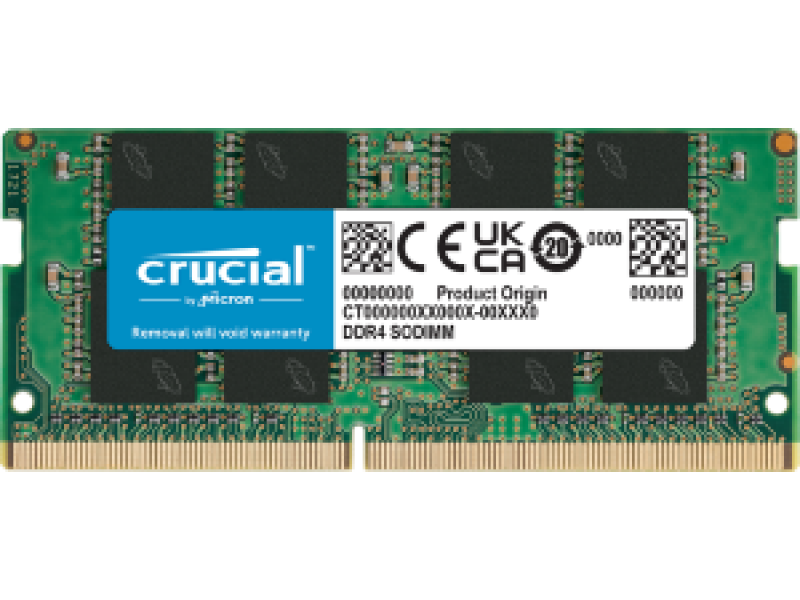 CRUCIAL RAM SODIMM 8GB CT8G4SFRA32A, DDR4, 3200MHz, CL22, 2YW.