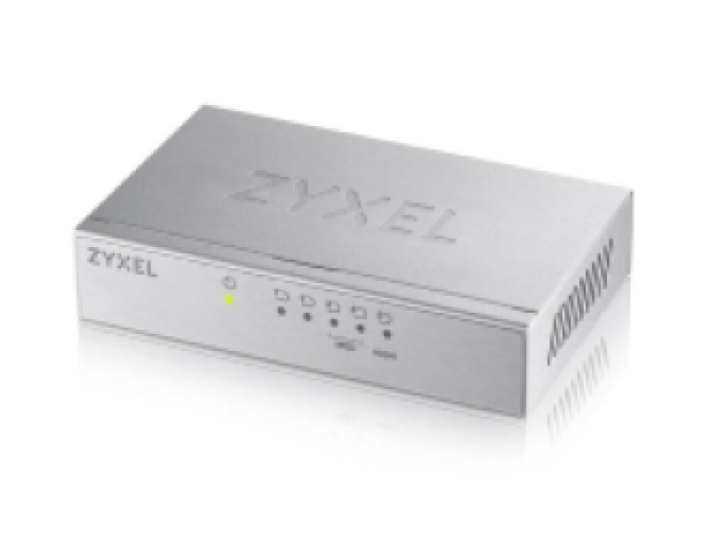 ZYXEL SWITCH GS-105B, 5 PORTS 100/1000Mbps, WORKGROUP GIGABIT SWITCH, 2YW.