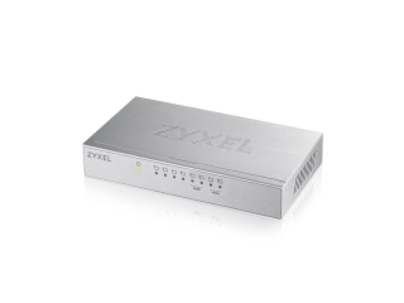 ZYXEL SWITCH GS-108B, 8 PORTS 10/100/1000Mbps, METAL HOUSING, 2YW.