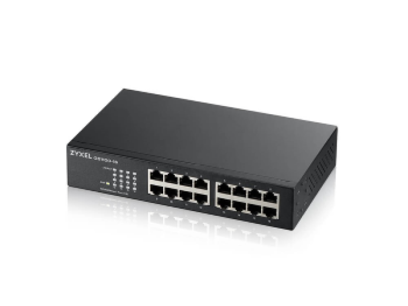 ZYXEL SWITCH GS1100-16, 16 PORTS 10/100/1000Mbps, ENTERPRISE LAN SWITCH, RACKMOUNT, 2YW.
