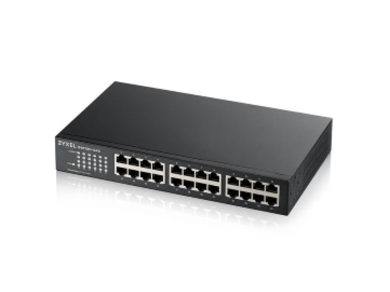 ZYXEL SWITCH GS-1100-24E, 24 PORTS 10/100/1000Mbps, ENTERPRISE LAN SWITCH, RACKMOUNT, 2YW.