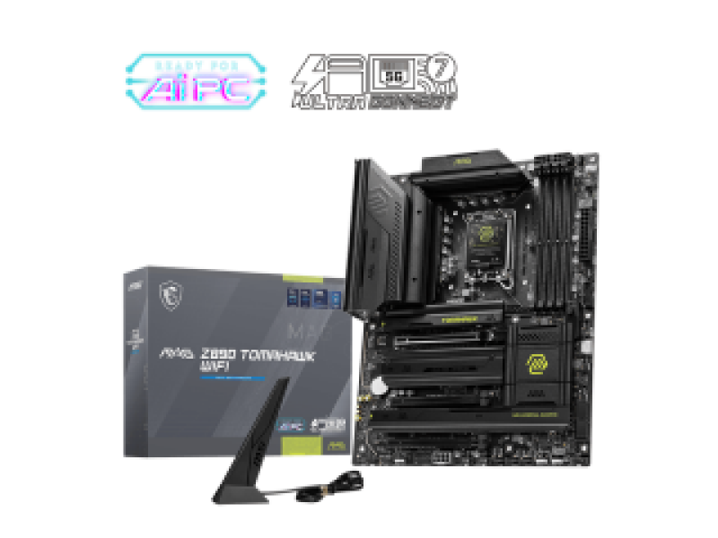 MSI MB MAG Z890 TOMAHAWK WIFI, SOCKET LGA1851, CS INTEL Z890, 4 DIMM SOCKETS DDR5, HDMI/ 2xTHUNDERBOLT V.4, PCI-E GEN 5.0, 5G LAN, WIFI7, ATX, 3YW