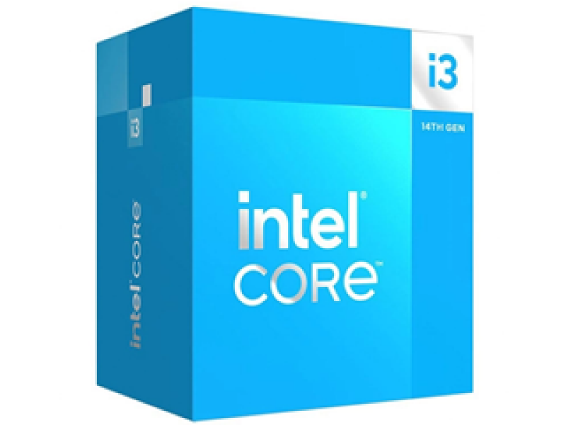 INTEL CPU CORE i3 14100, 4C/8T, up to 4.7GHz, CACHE 12MB, SOCKET LGA1700 14th GEN, GPU, BOX, FAN, 3YW.