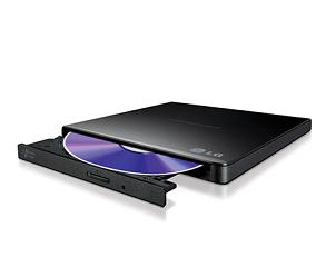LG DVD R/RW GP57EB40, EXTERNAL, USB2.0, WRITE: 8x DVD R/ 6x DVD R DL/ 8x DVD R/RW, READ: 8x DVDROM, SLIM BLACK, RETAIL, 2YW.