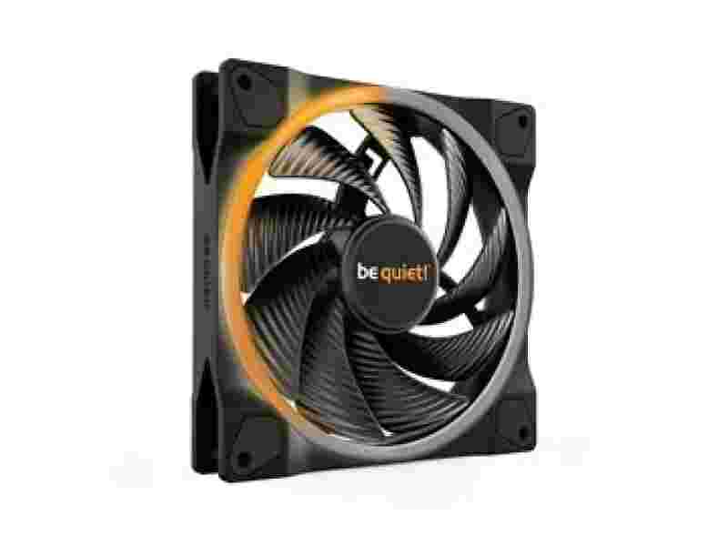 BEQUIET FAN LIGHT WINGS 140MM PWM HIGH-SPEED BL075, ARGB, 2200RPM, 71,7CFM/121,82M3/H, 31 DB, LIFESPAN 60000H, BLACK, 3YW.